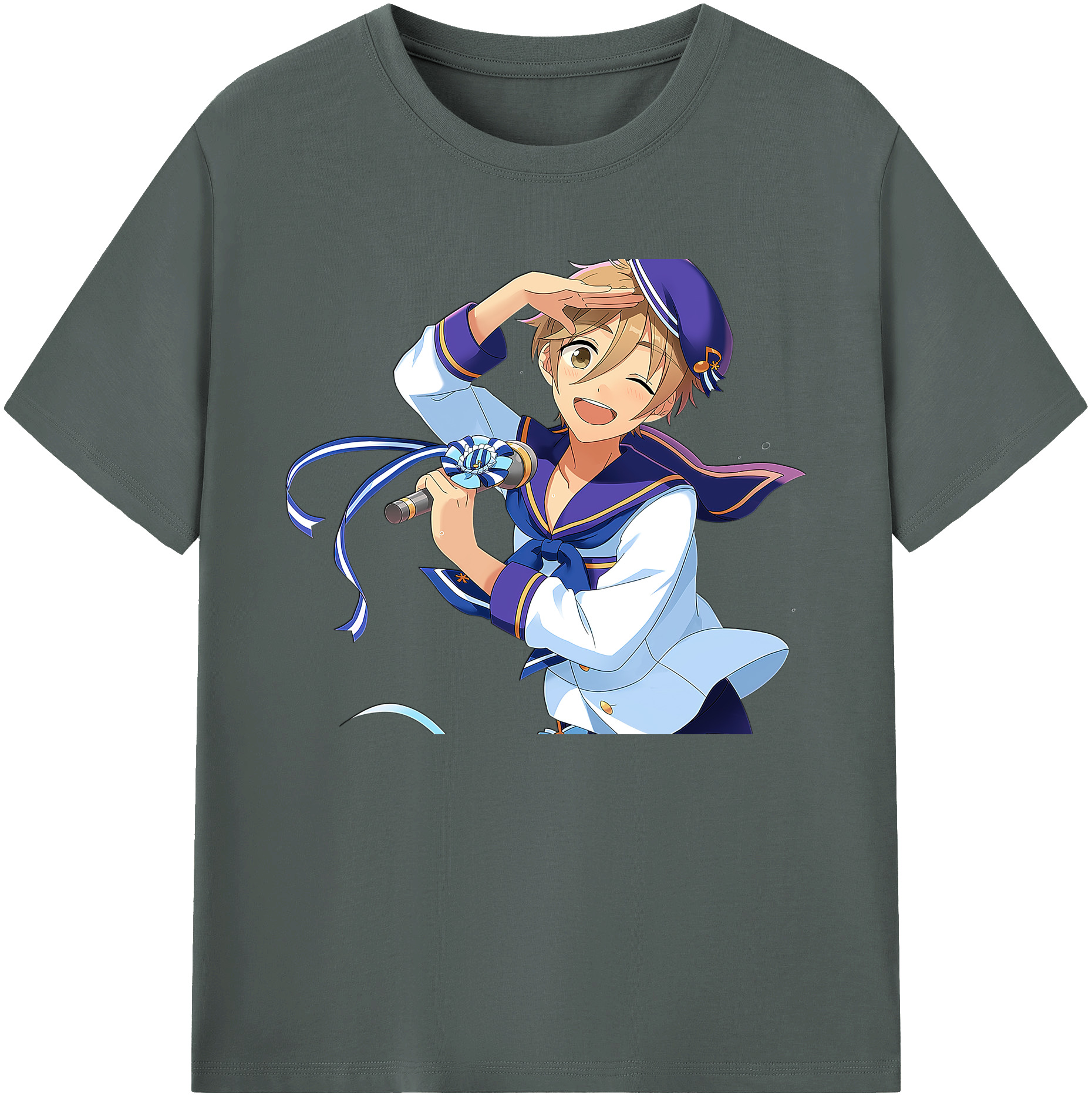 （画像用） あんさんぶるスターズ! Ensemble Stars 綿100％ メンズ半袖Tシャツ｜肌触りやわらか＆通気性